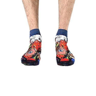 Wigglesteps Hochwertige Herren-Sneakersocken – einzigartig gemustert, bunt und stilvoll lustig, Bang Sn, 40.5-46 EU im Sale